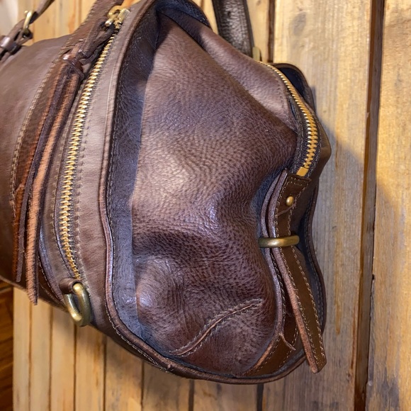 Mahari Brown Leather Duffle - Picture 7 of 14